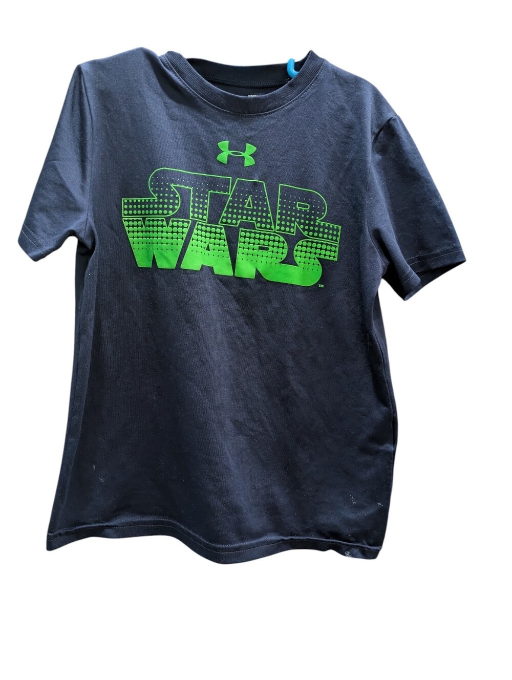 🌞4/20$ Under Armour Black Tee with Neon Green STAR WARS Graphic